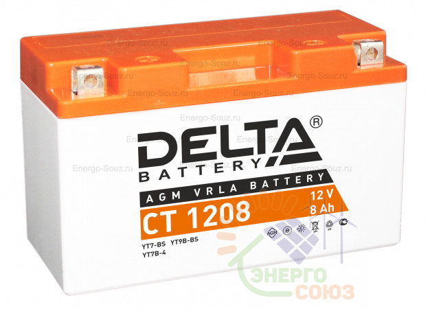 Аккумуляторная батарея Delta CT 1208  (8 А/ч / 12v)