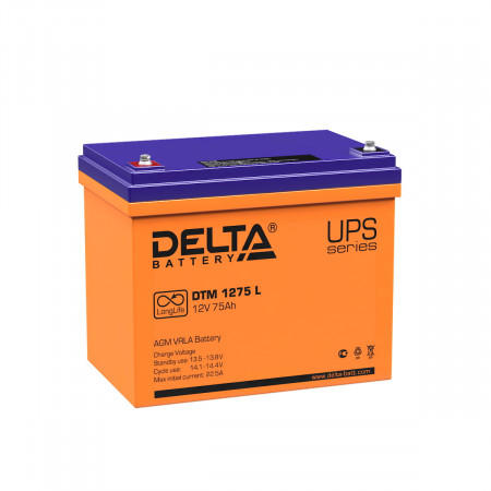 Аккумуляторная батарея Delta DTM 1275 L  (75 А/ч / 12v)