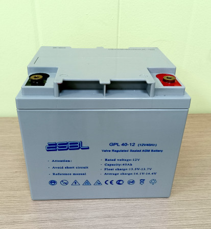 Аккумуляторная батарея ESBL GPL 12-40 (12V40Ah) Аккумуляторная батарея ESBL GPL 12-40 (12V40Ah)