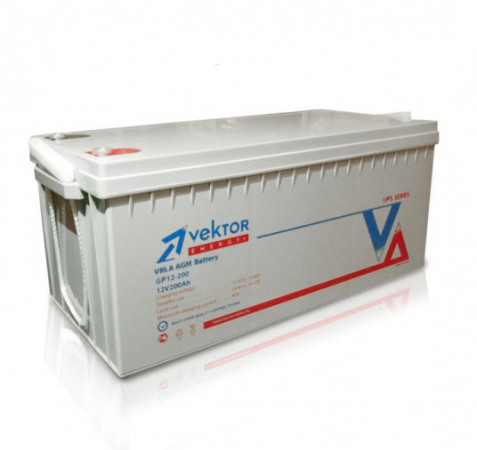 Аккумуляторная батарея VEKTOR GPL 12-200  (200 А/ч / 12v)