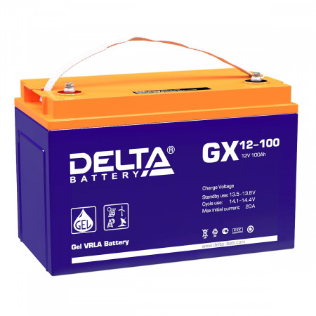 Гелевая аккумуляторная батарея Delta GX 12-100 (100 А/ч / 12v)