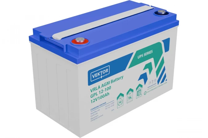 Аккумуляторная батарея VEKTOR GPL 12-100 (100 А/ч / 12v) 