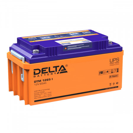 Аккумуляторная батарея Delta DTM 1265 I  (65 А/ч / 12v)