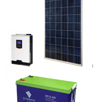 Гибридная солнечная электростанция ГЭС Energo 10 кВт