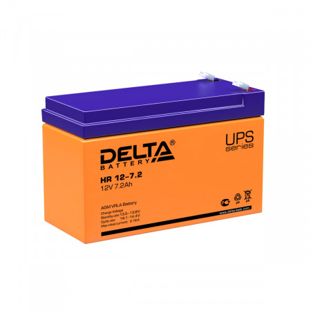 Аккумуляторная батарея Delta HR 12-7.2  (7.2 А/ч / 12v)
