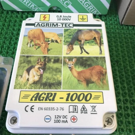 Электропастух AGRI 1000 / 0,8 Дж / 0,6 Дж / 8 км / 12V,220V