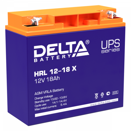 Аккумуляторная батарея Delta HRL 12-18  (18 А/ч / 12v)