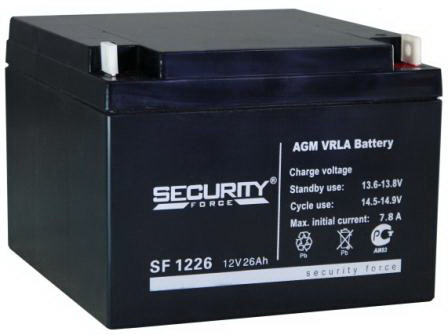 Аккумуляторная батарея Security Force SF 1226  (26 А/ч / 12v)