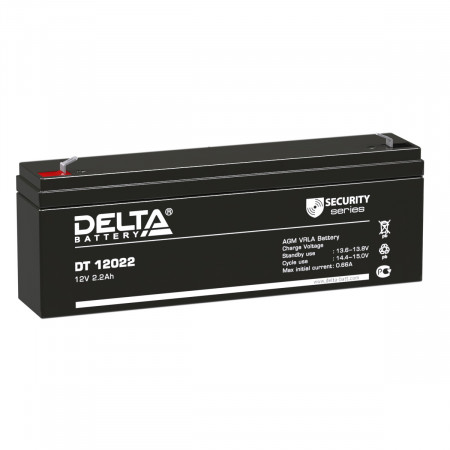 Аккумуляторная батарея Delta DT 12022  (2.2 А/ч / 12v)