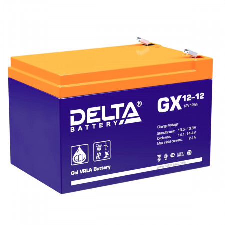 Гелевая аккумуляторная батарея Delta GX 12-12 (12 А/ч / 12v)